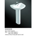 made in china porcelain pedestal sinks